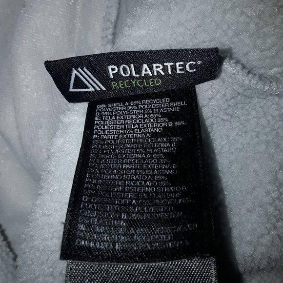 The North Face Retro Denali fleece jacket with red grey off-white plaid women's - Picture 16 of 16